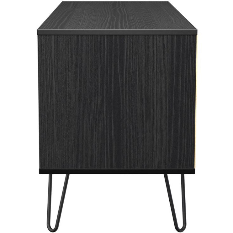 Harlequin 4 Drawer Bed Box with Black Hairpin Legs
