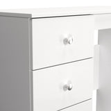 Yarmouth 3 Drawer Pedestal Vanity Desk