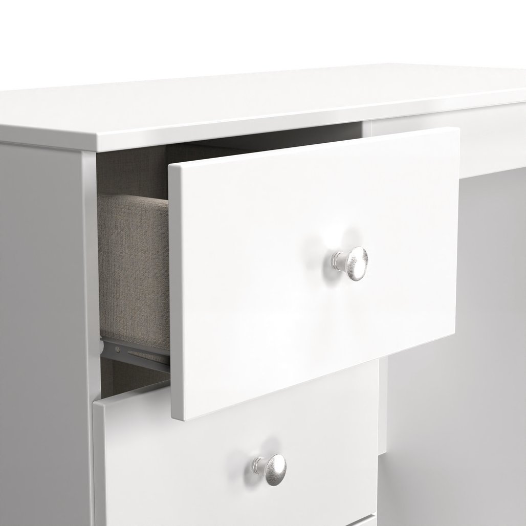 Yarmouth 3 Drawer Pedestal Vanity Desk