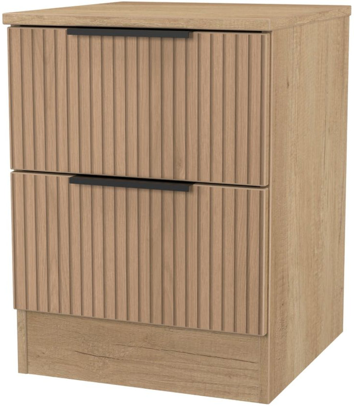 Java 2 Drawer Bedside Table