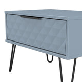 Harlequin 1 Drawer Midi Chest with Black Hairpin Legs