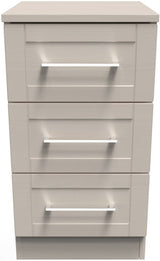 York 3 Drawer Bedside Table