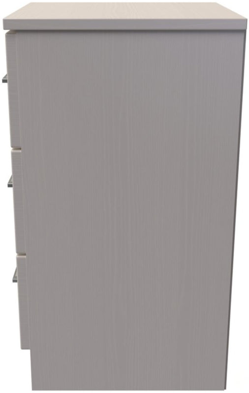 York 3 Drawer Bedside Table