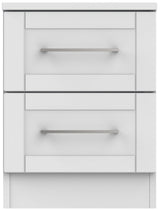 York 2 Drawer Bedside Table