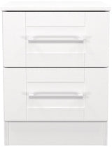 York 2 Drawer Bedside Table