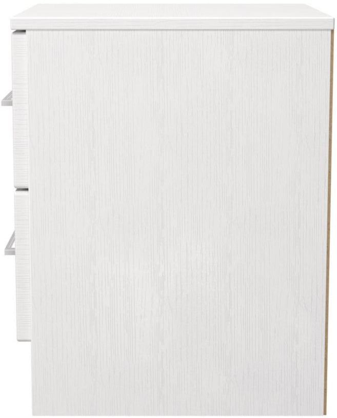 York 2 Drawer Bedside Table