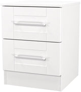 York 2 Drawer Bedside Table