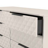 Harlequin 6 Drawer Chest with Black Hairpin Legs