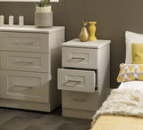 York 3 Drawer Bedside Table