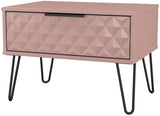 Harlequin 1 Drawer Midi Chest with Black Hairpin Legs