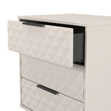 Harlequin 3 Drawer Midi Chest with Black Hairpin Legs