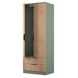 Java Tall 2 Drawer 2 Door Double Wardrobe