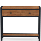 Kenai 2 Drawer Console Table with Open Shelf