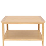 Saxon Square Coffee Table with Open Shelf