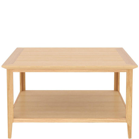 Saxon Square Coffee Table with Open Shelf