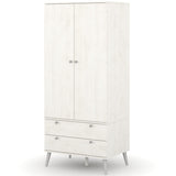 Augusta Curved 2 Drawer 2 Door Double Wardrobe
