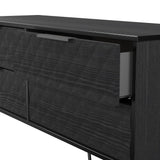 Harlequin 4 Drawer Bed Box with Black Hairpin Legs
