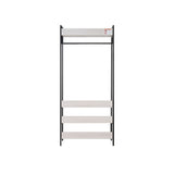 Alva Open Wardrobe with 2 Drawers 3 Piece Bedroom Set