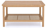 Cypress Open Shelf Rattan Coffee Table