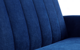 Afina 3 Seater Velvet Clic Clac Fold Down Sofa Bed - Julian Bowen