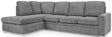 Allison Jumbo Cord Left Hand Corner Sofa - TGC