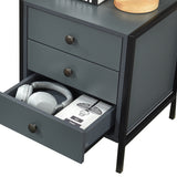 Alva 3 Drawer Bedside Table - Swish Furniture