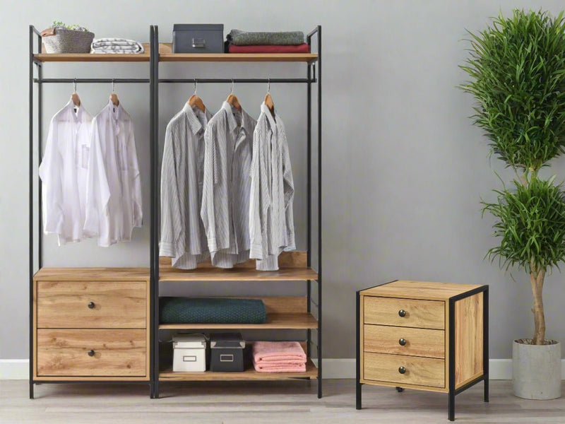 Alva 3 Drawer Bedside Table - Swish Furniture
