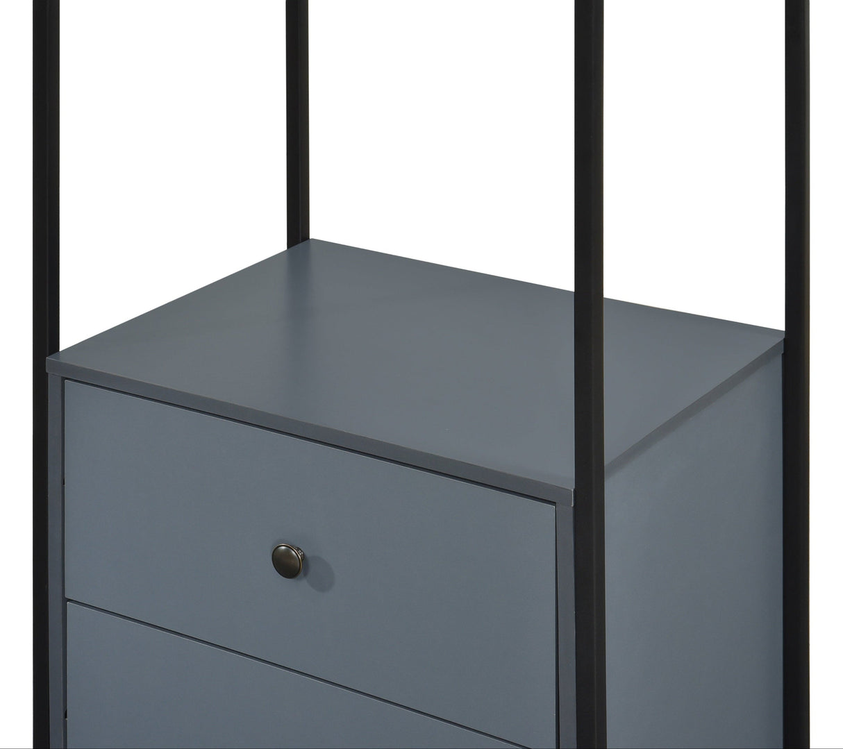 Alva Open Wardrobe with 2 Drawers - Swish Furniture