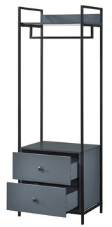 Alva Open Wardrobe with 2 Drawers - Swish Furniture