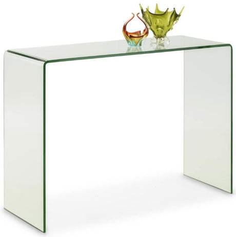 Amalfi Glass Console Table - Julian Bowen