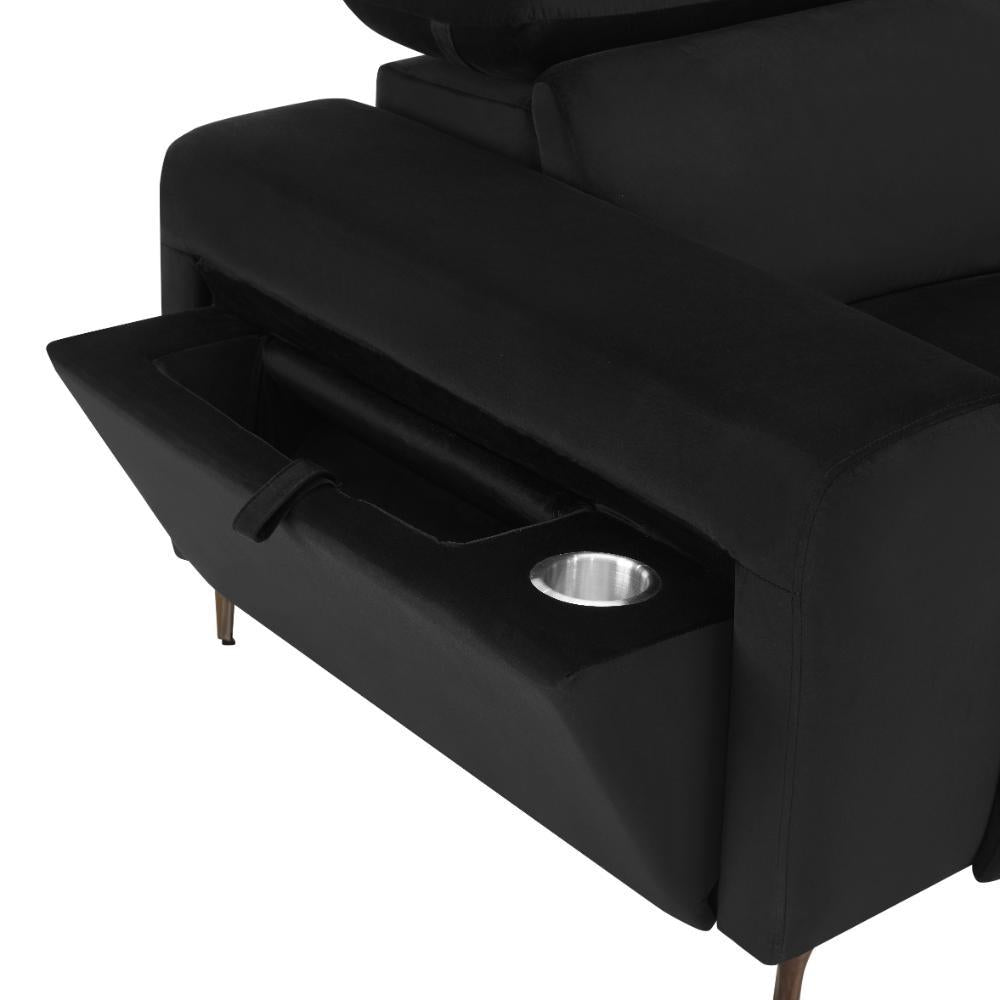 Amara Power Reclining Velvet 3 Seater Sofa - TGC