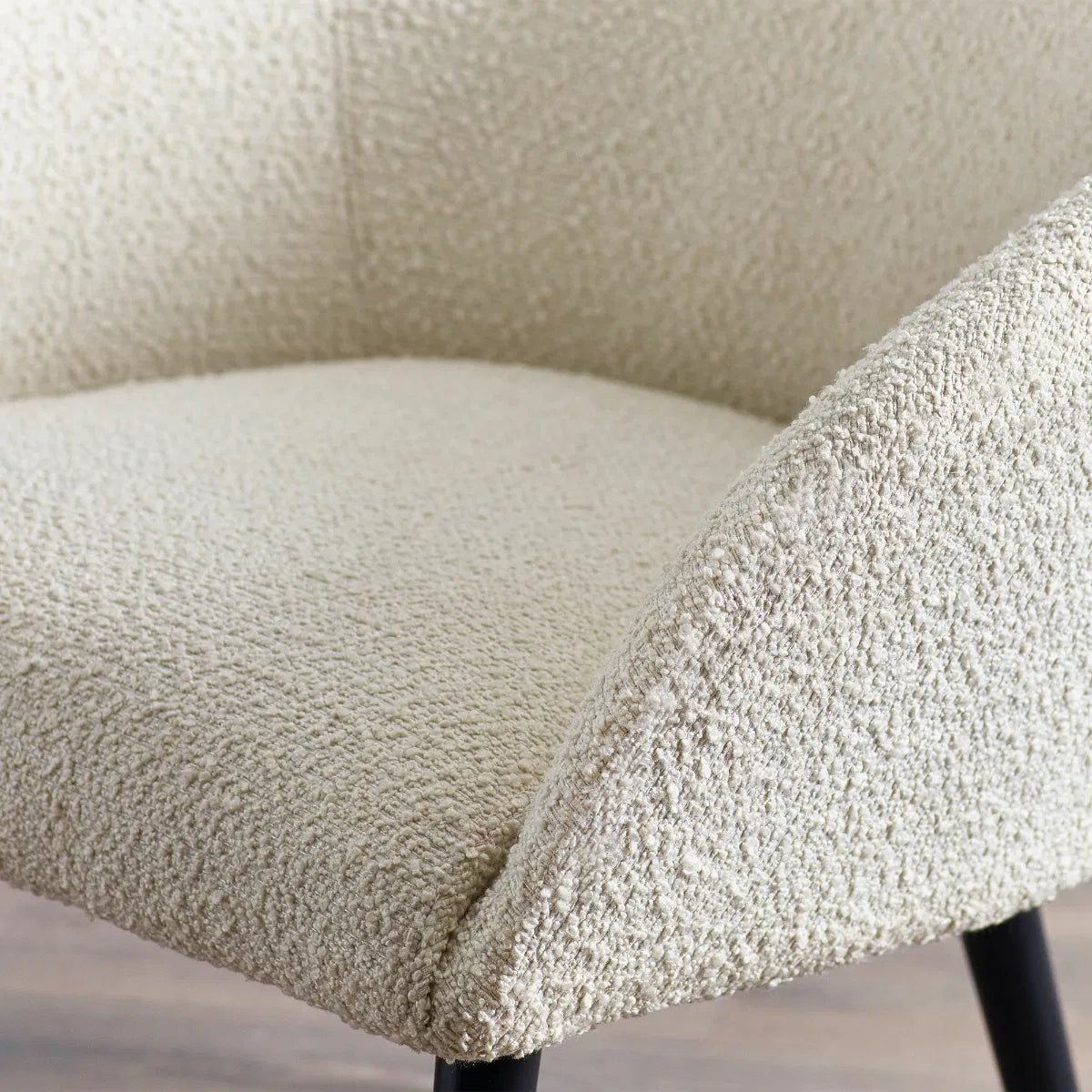 Amari Boucle Fabric Accent Chair - Julian Bowen