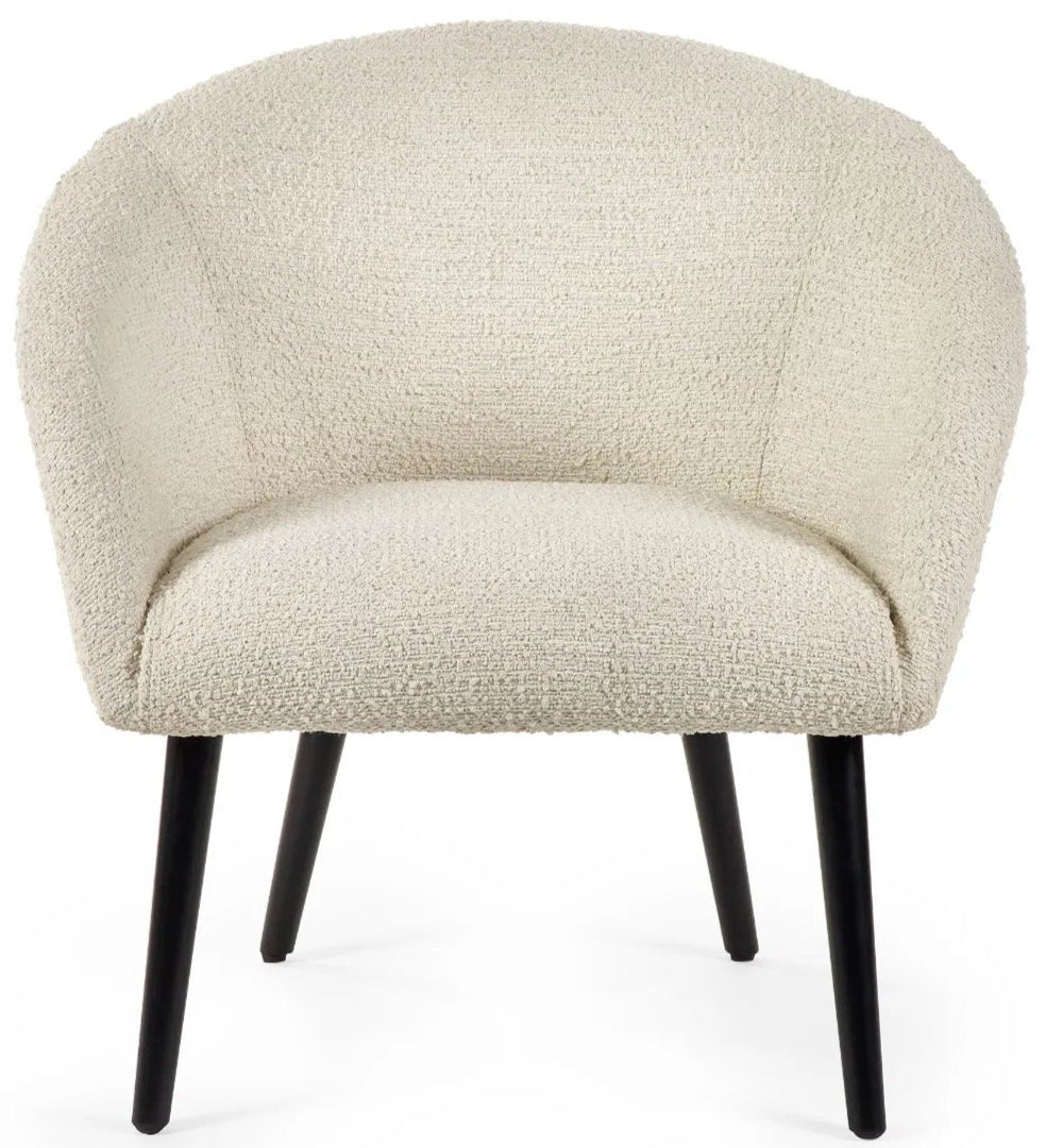 Amari Boucle Fabric Accent Chair - Julian Bowen
