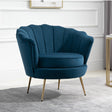Ariel Retro Chair with Gold Legs - Birlea