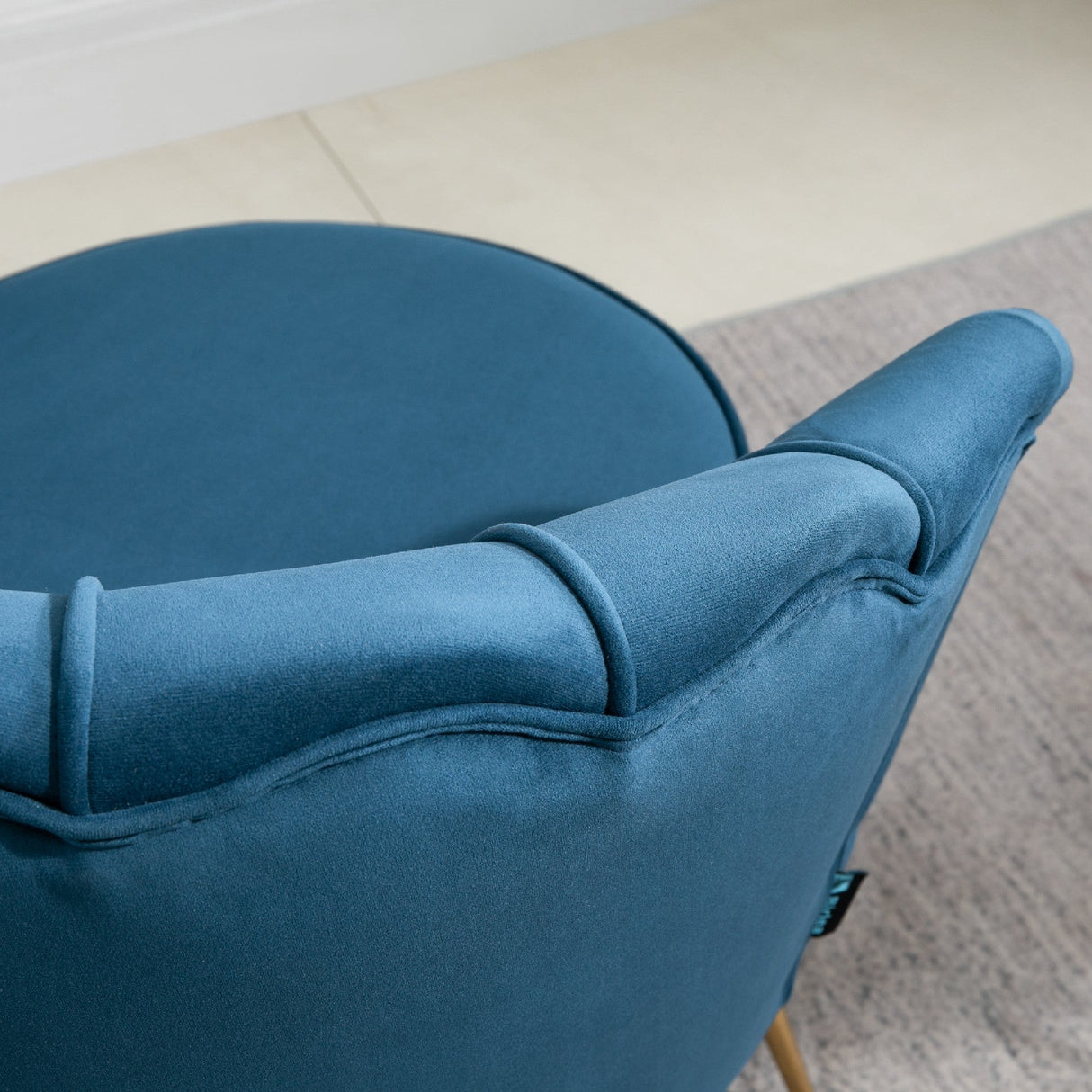 Ariel Retro Chair with Gold Legs - Birlea