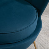 Ariel Retro Chair with Gold Legs - Birlea
