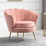Ariel Retro Chair with Gold Legs - Birlea