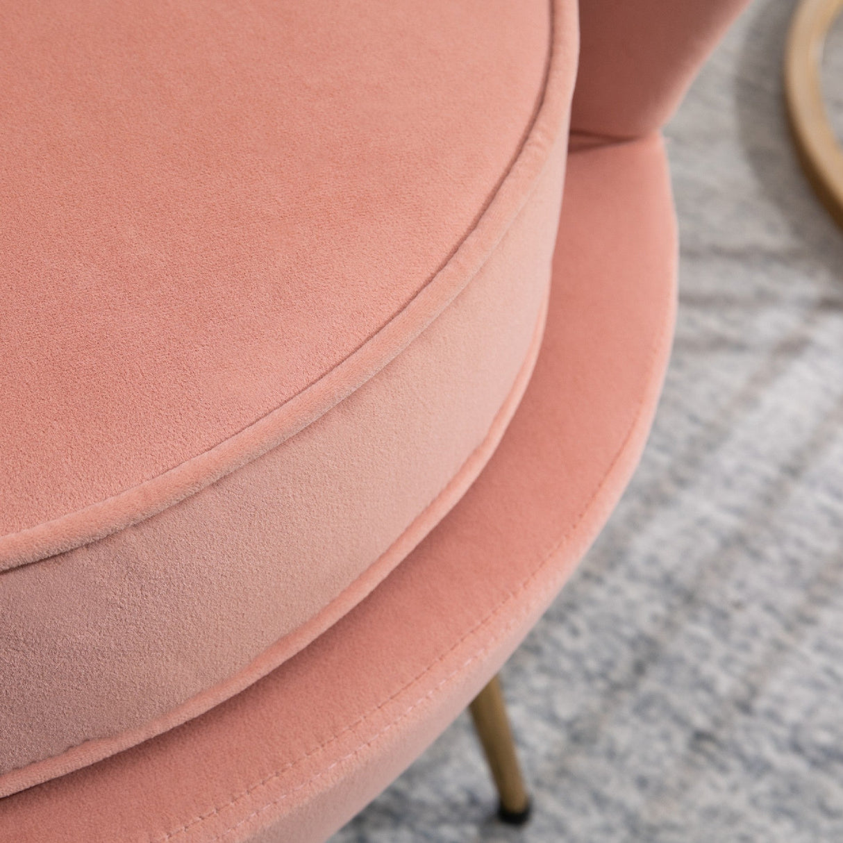 Ariel Retro Chair with Gold Legs - Birlea