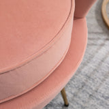 Ariel Retro Chair with Gold Legs - Birlea