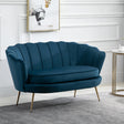 Ariel Retro Sofa with Gold Legs - Birlea