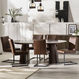 Arya Round Extending Dining Table - Julian Bowen