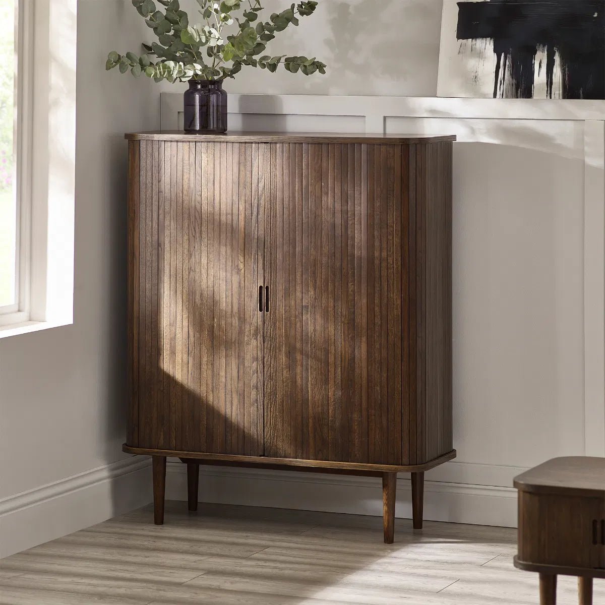 Arya Wine Cabinet with 2 Sliding Doors - Julian Bowen