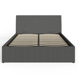 Ascot Ottoman Bed in Grey Fabric - GFW