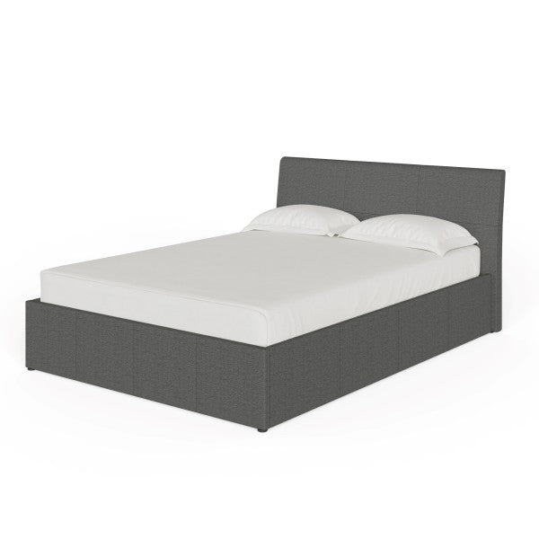 Ascot Ottoman Bed in Grey Fabric - GFW