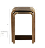 Aspen Solid Wood Nest of Tables - Indian Hub
