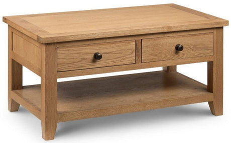 Astoria Coffee Table With 2 Drawers - Julian Bowen