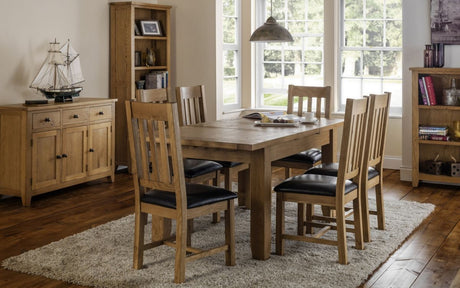 Astoria Extending Dining Set with 6 Chairs - Julian Bowen