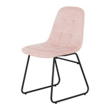 Athens Dining Set with 4 Lukas Velvet Chairs - Seconique