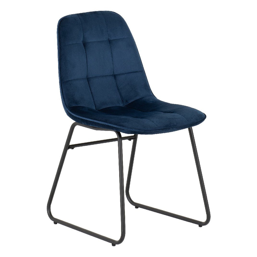 Athens Dining Set with 4 Lukas Velvet Chairs - Seconique