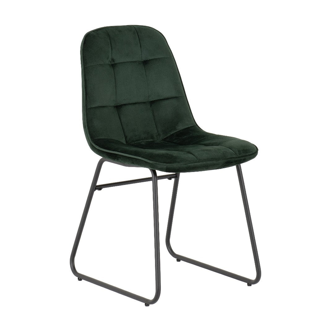 Athens Dining Set with 4 Lukas Velvet Chairs - Seconique